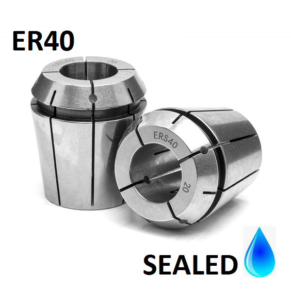 25.0mm ER40 SEALED Standard Accuracy Collets (10 micron)